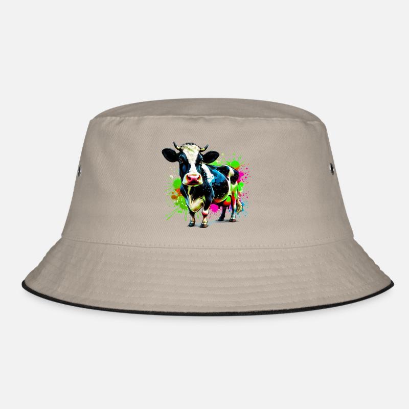 Kuh - Bucket Hat - Khaki/Schwarz