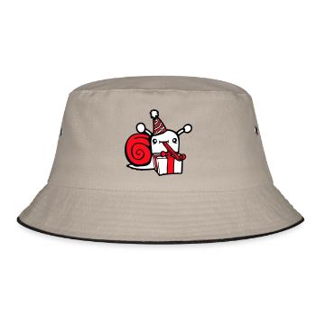 escargot anniversaire fête cadeaux chapeau mignon - Bob - kaki/noir - Devant