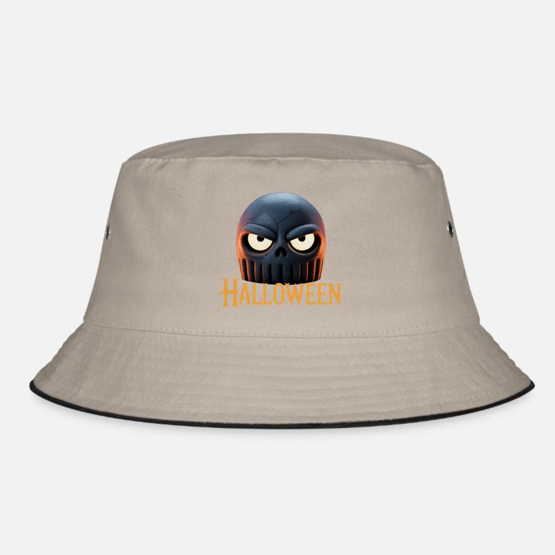 Feuer Schädel Halloween | Hexe süsses oder saures Bucket Hat