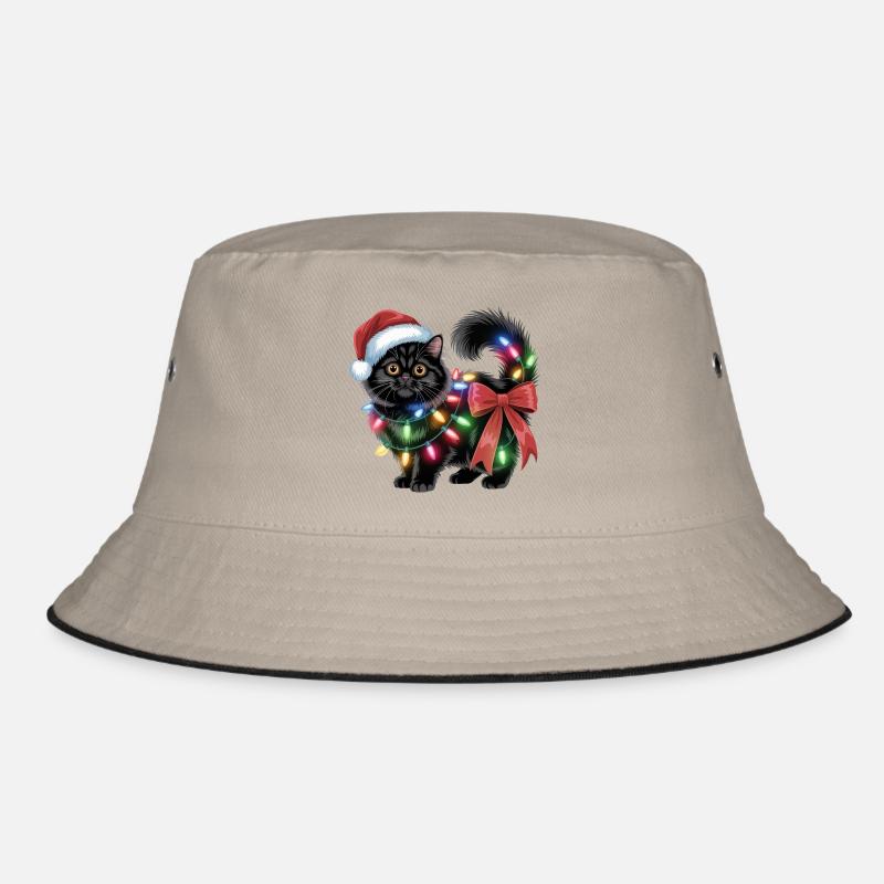 Christmas Cat Bucket Hat