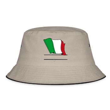 Drapeau italien – Espace de nom - Bob - kaki/noir - Devant