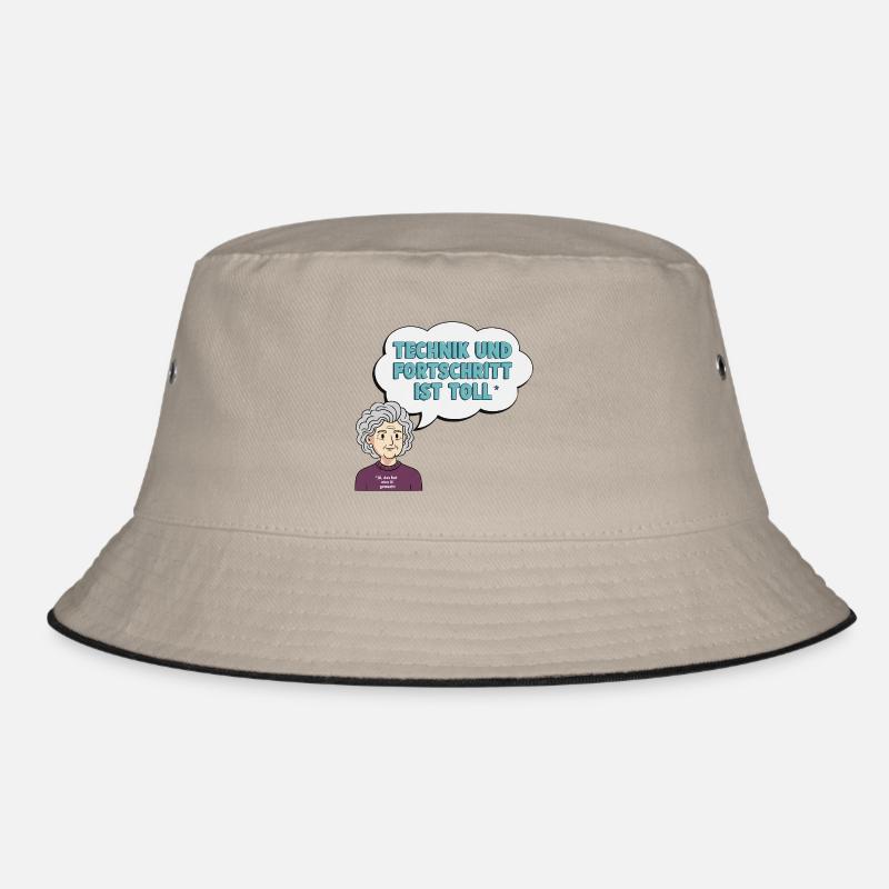 Technikliebe mit Oma Comic Bucket Hat