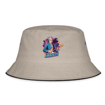 Amadeus Time - Bucket Hat - Khaki/Schwarz - Vorne