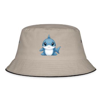 Ami câlin au requin bleu - Bob - kaki/noir - Devant