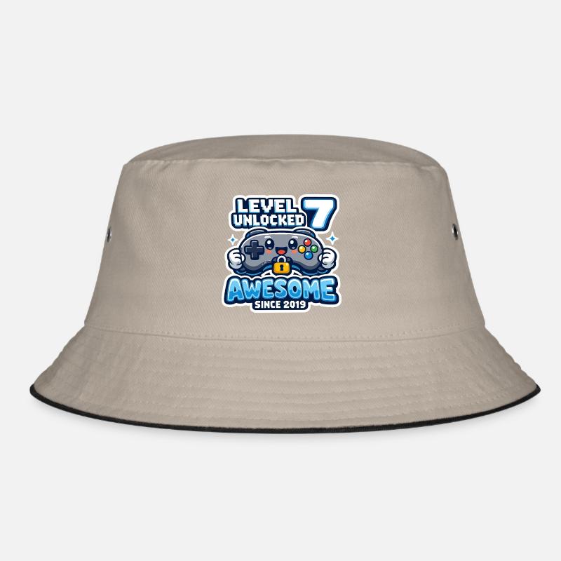 Level 7 Unlocked Awesome 2019 Birthday Bucket Hat
