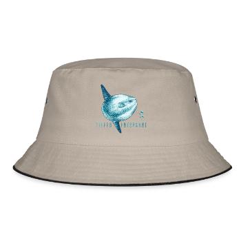 Deeply relaxed – Mola Mola Sunfish - Bucket Hat - khaki/black - Front