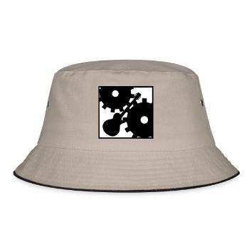 Rock against the Machine - Bucket Hat - khaki/black - Front