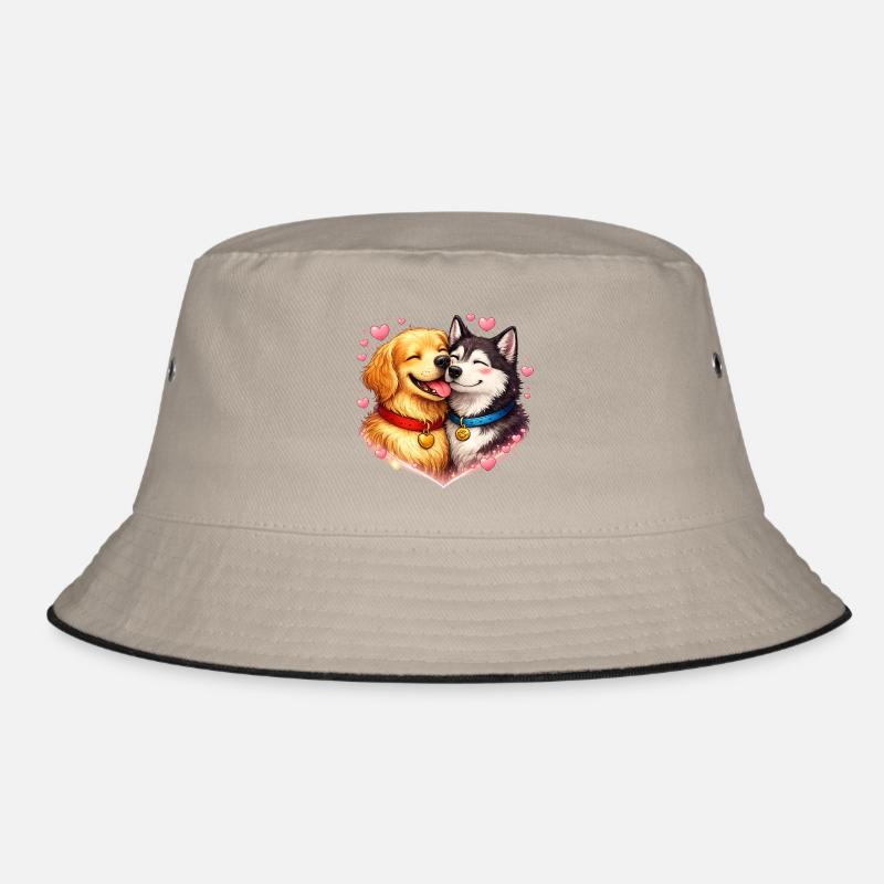 Hundeherzen Freundschaft Bucket Hat