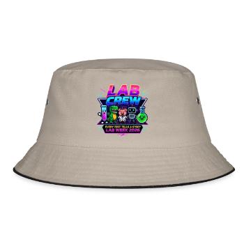 Lab Crew 2026: Comic Strip Lab Team - Bucket Hat - khaki/black - Front