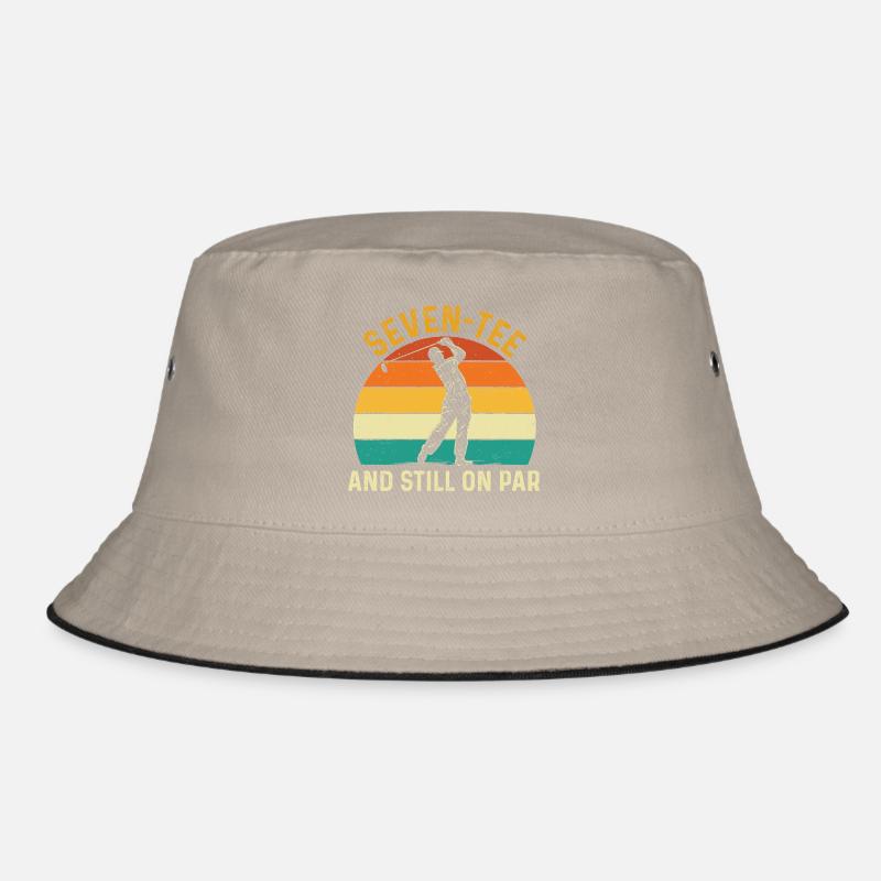 Seven Tee Still On Par 70th Golf Birthday Bucket Hat