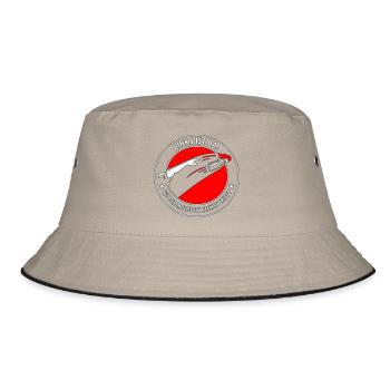 Molotow Logo: Links Ist Da - Bucket Hat - Khaki/Schwarz - Vorne