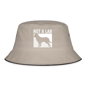Chesapeake Bay Retriever - Bucket Hat - Khaki/Schwarz - Vorne
