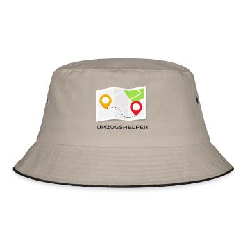 Movers - big thank you! - Bucket Hat - khaki/black - Front