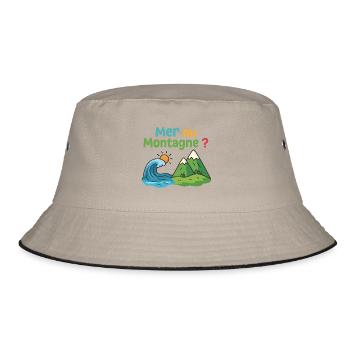 mer ou montagne - Bob - kaki/noir - Devant