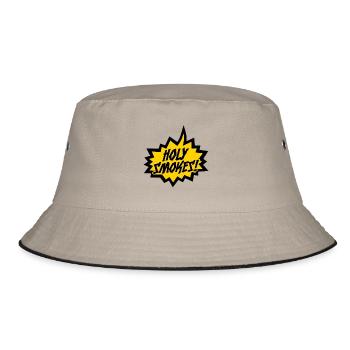 "Holy Smokes!" - Bucket Hat - khaki/black - Front