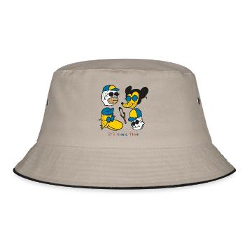 It's Comic Time - Bucket Hat - khaki/black - Front