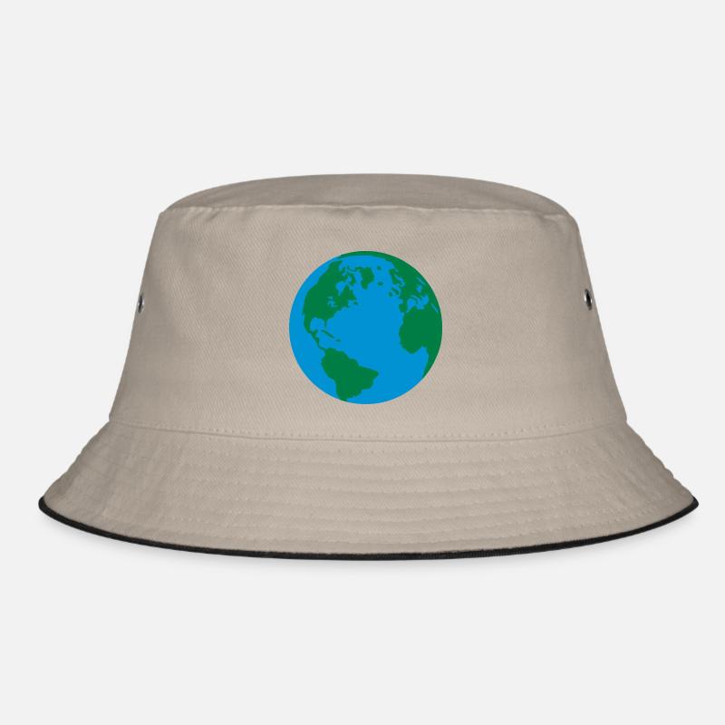 Der Globus - Bucket Hat - Khaki/Schwarz