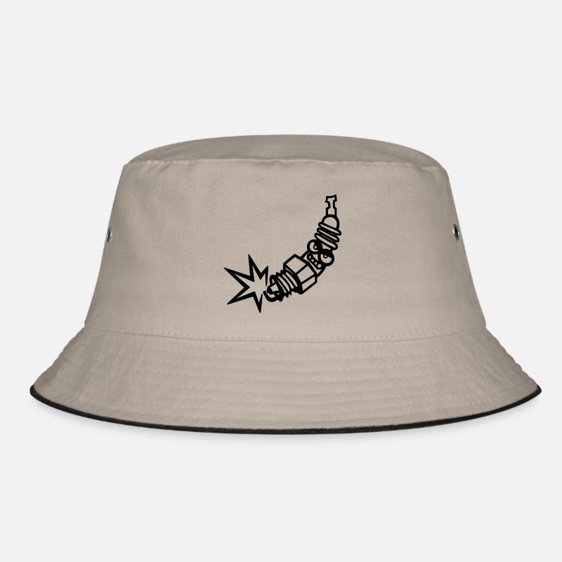 Spark plug (individual color change) Bucket Hat