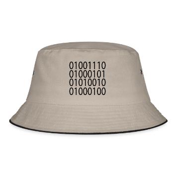 Nerd - Bucket Hat - khaki/black - Front