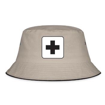 First aid - Bucket Hat - khaki/black - Front
