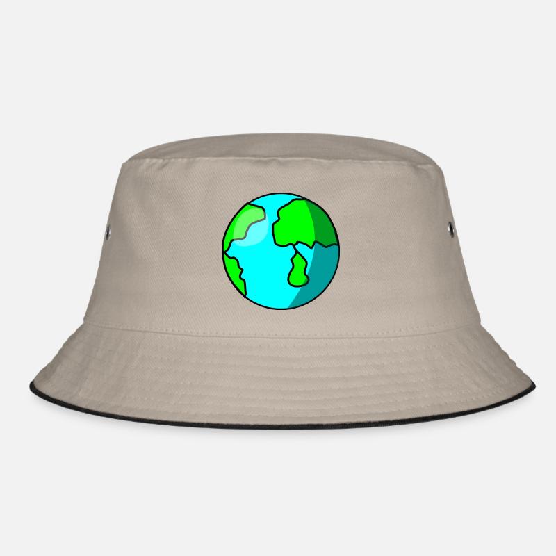 Welt - Bucket Hat - Khaki/Schwarz