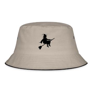Hexe - Bucket Hat - Khaki/Schwarz - Vorne