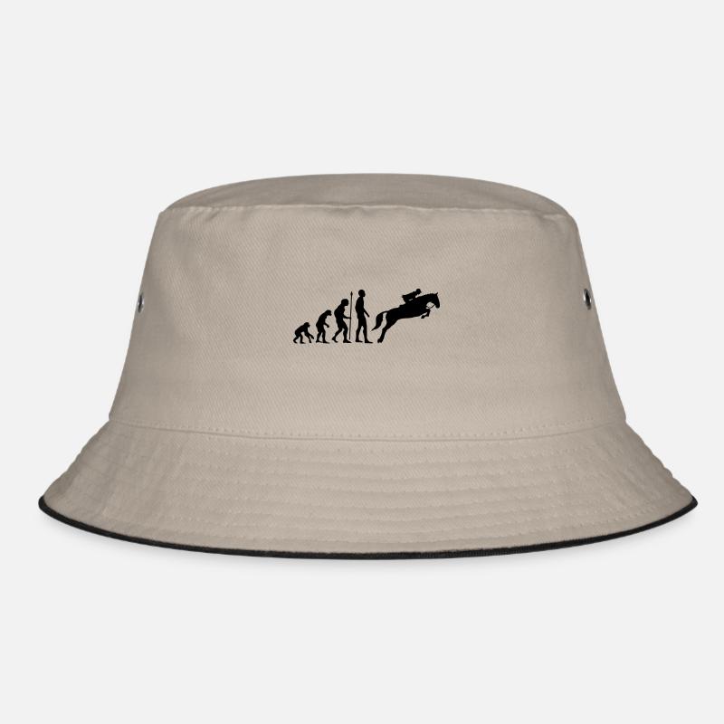 Reiterin Evolution Springreiten Pferde Bucket Hat