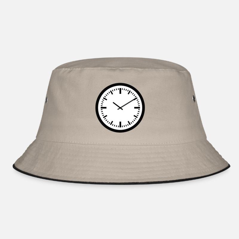 clock time clock time hourglass hourglass76 Bucket Hat