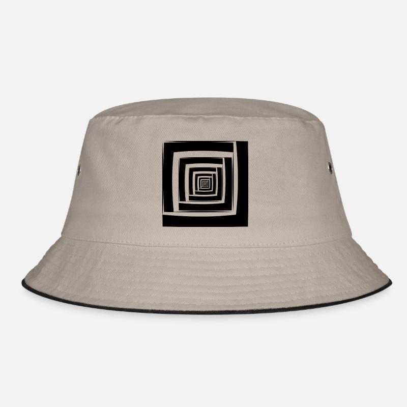 Squares Abstract Geometry Gift Gift Idea Bucket Hat