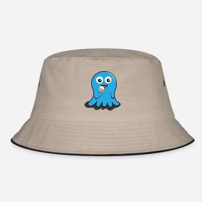 Geist Eis essen Geschenk Kinder witzig lecker Bucket Hat