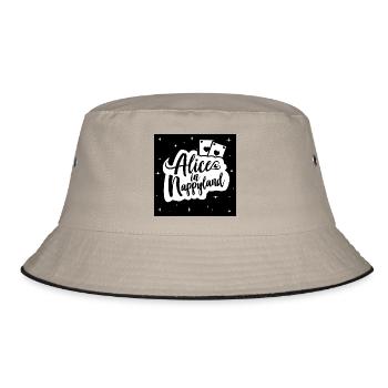 Alice in Nappyland 1 - Bucket Hat - khaki/black - Front