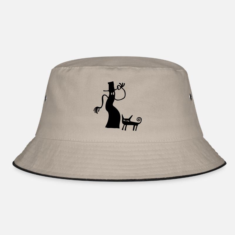 Hexe Katze Halloween Geschenk gruselig Silhouette Bob