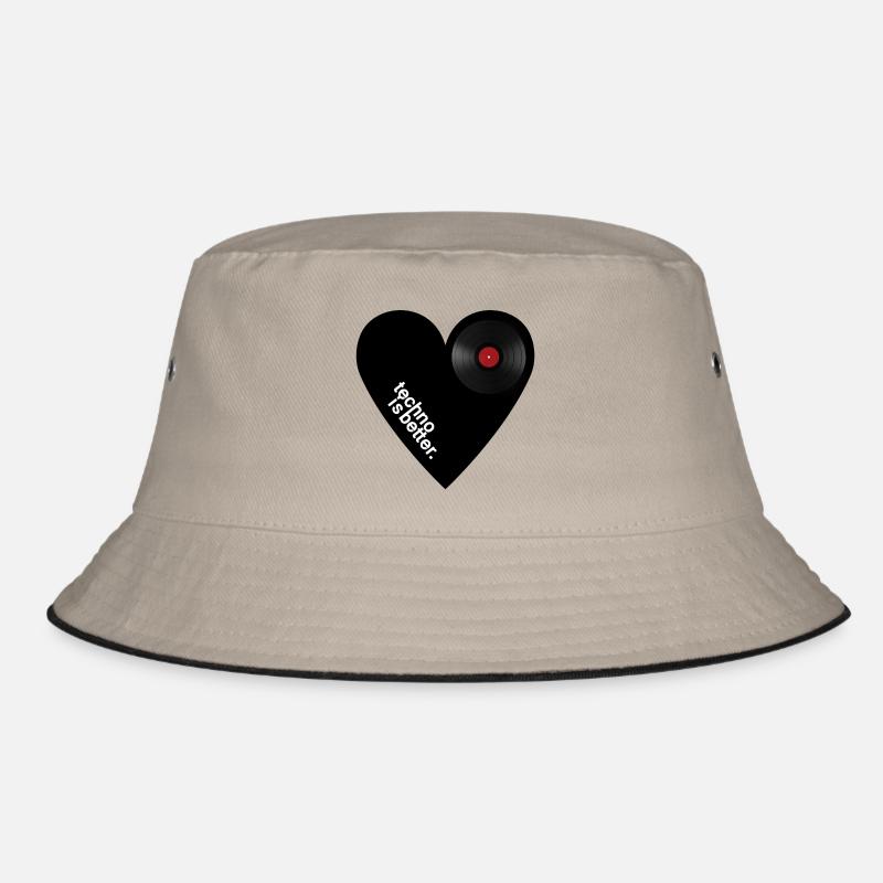 Techno Herz Bucket Hat