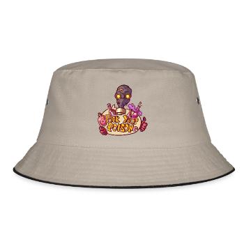 Pick your poison - Bucket Hat - Khaki/Schwarz - Vorne