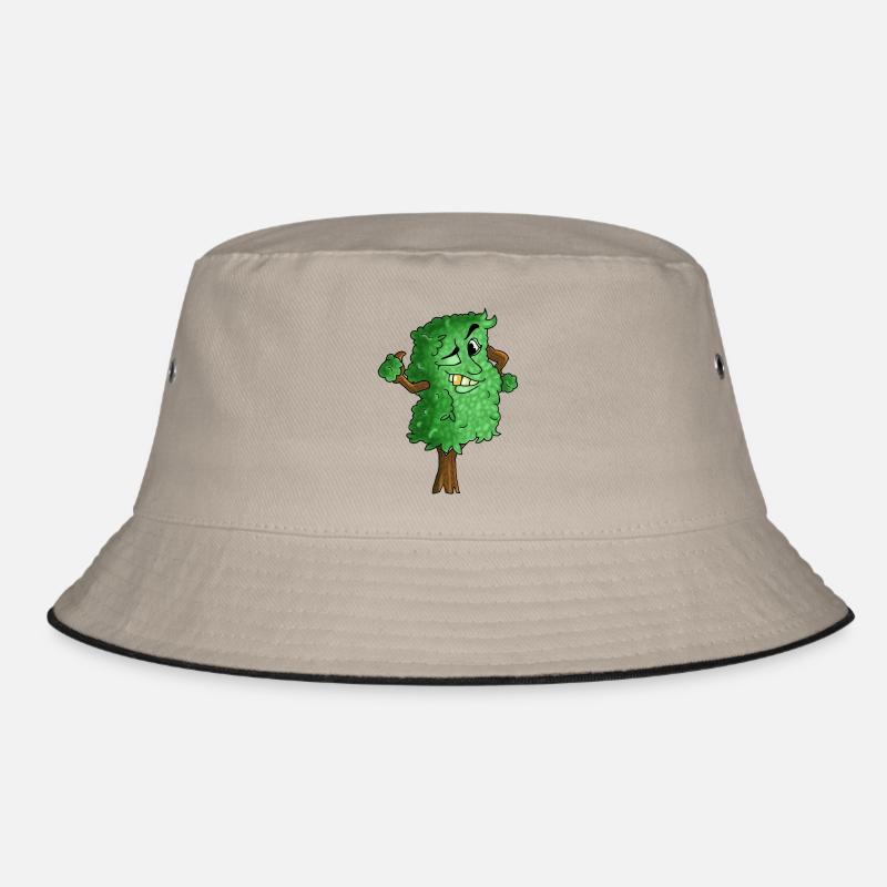 Baum - Bucket Hat - Khaki/Schwarz