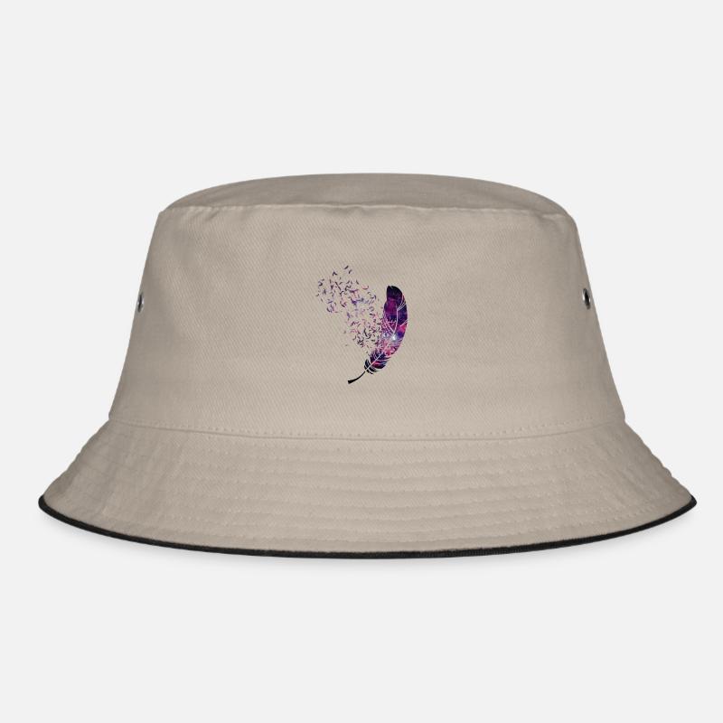 Federleicht - Bucket Hat - Khaki/Schwarz