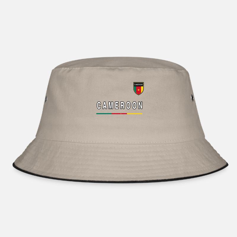 Kamerun Cameroon Flagge Flag Wappen Geschenk Idee Bucket Hat