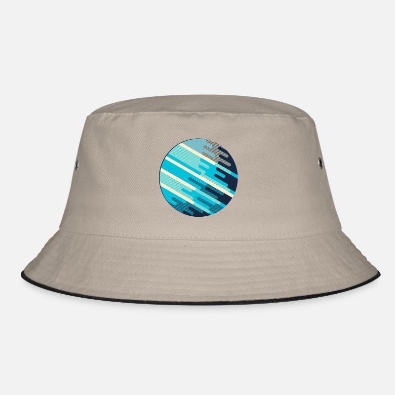 Planet - Bucket Hat - Khaki/Schwarz