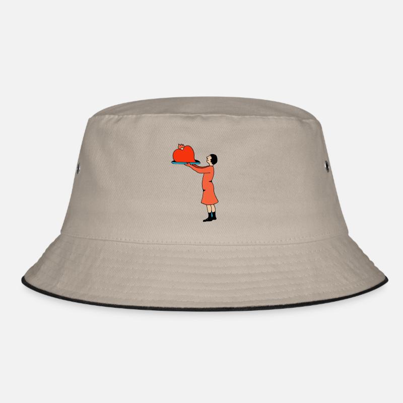 Bitte - Bucket Hat - Khaki/Schwarz