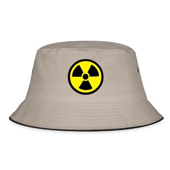 Radiation Warning - Bucket Hat - khaki/black - Front