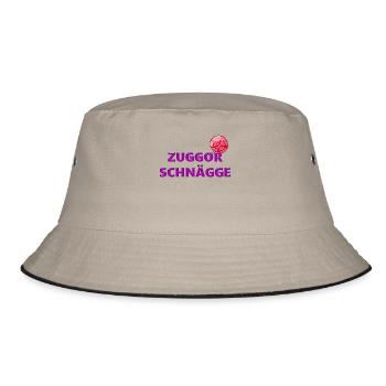 Zuggorschnägge Saxony funny gift home - Bucket Hat - khaki/black - Front