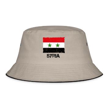 Syrien - Bucket Hat - Khaki/Schwarz - Vorne