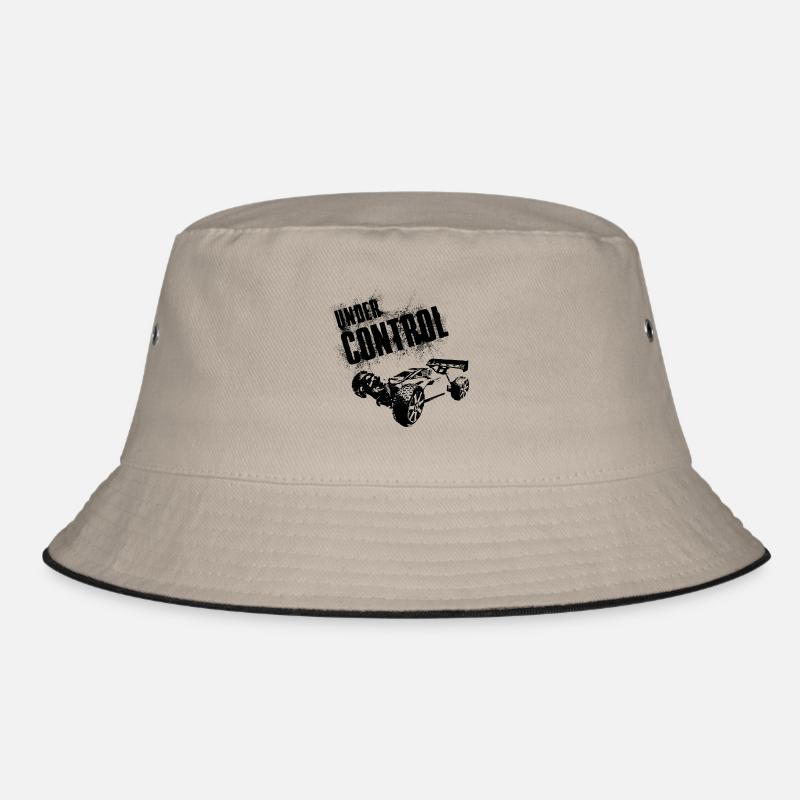 RC Car Racing On Off-Roader UNDER CONTROL BLACK Bucket Hat
