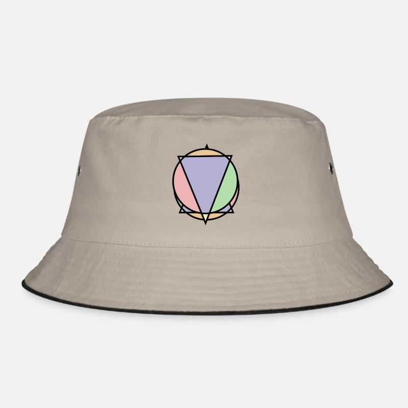 Triangle meets circle Bucket Hat