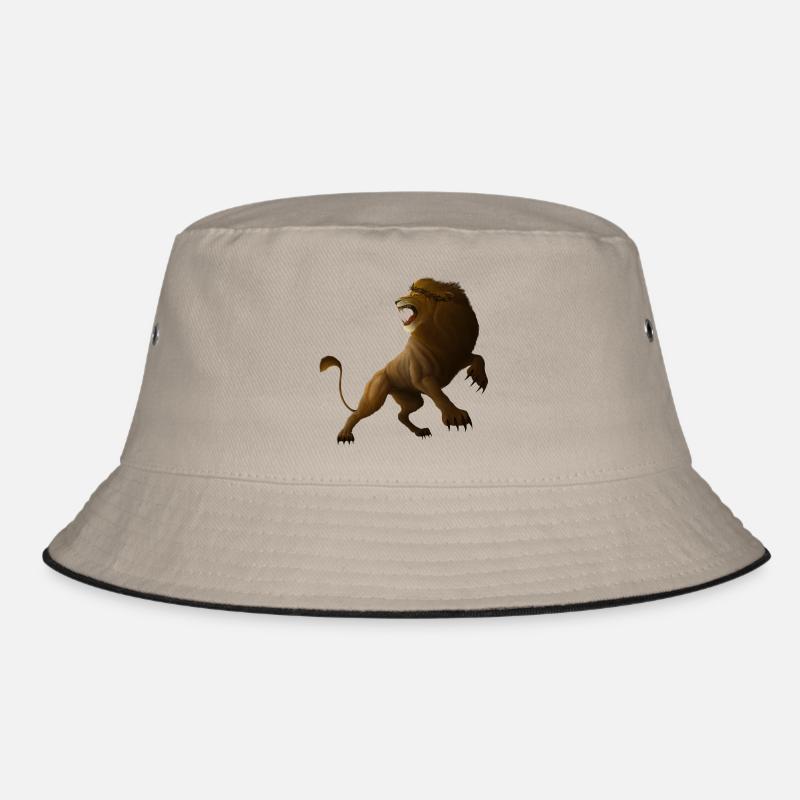 Der Löwe und das Lamm 2 (nur Löwe) Bucket Hat