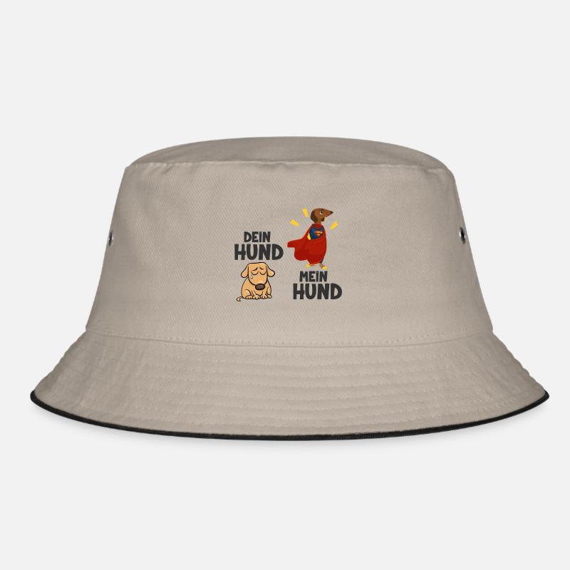 Dein Hund mein Hund Geschenk Superheld Bucket Hat