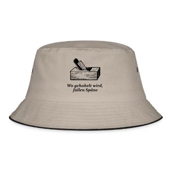 Where wood is chopped, splinters must fall - Bucket Hat - khaki/black - Front