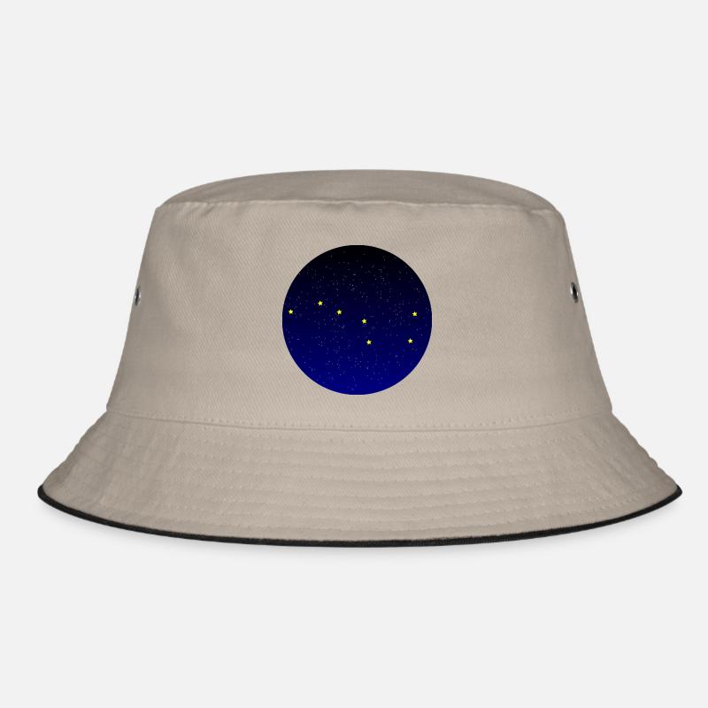 Großer Schöpflöffel - Bucket Hat - Khaki/Schwarz