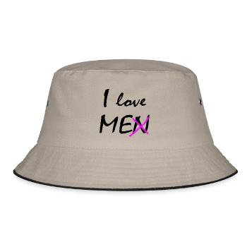 Ich liebe mich - Bucket Hat - Khaki/Schwarz - Vorne