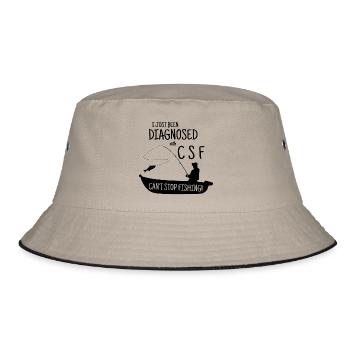 Fishing Fishing - Bucket Hat - khaki/black - Front